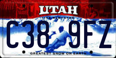 UT license plate C389FZ