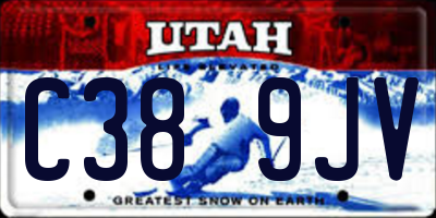 UT license plate C389JV
