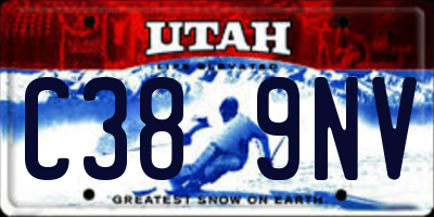 UT license plate C389NV