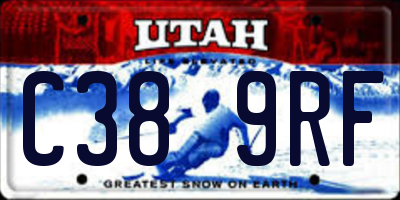UT license plate C389RF