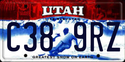 UT license plate C389RZ