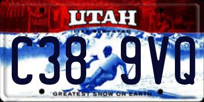UT license plate C389VQ