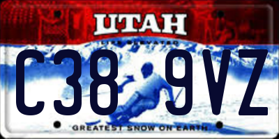 UT license plate C389VZ