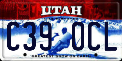 UT license plate C390CL