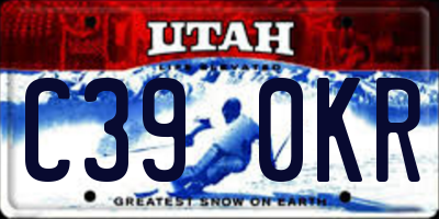 UT license plate C390KR