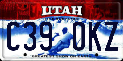 UT license plate C390KZ
