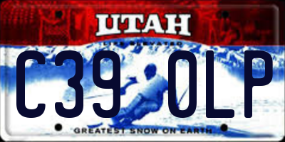 UT license plate C390LP