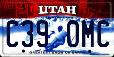 UT license plate C390MC