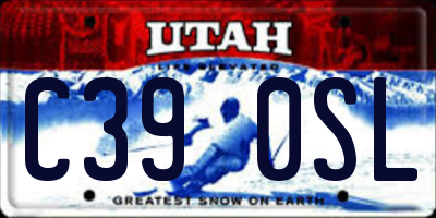 UT license plate C390SL