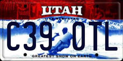 UT license plate C390TL