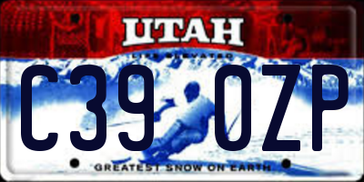 UT license plate C390ZP