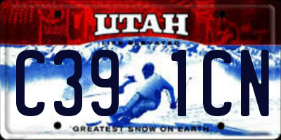 UT license plate C391CN
