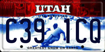 UT license plate C391CQ