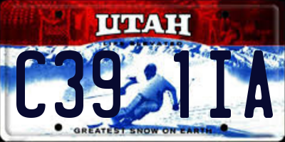 UT license plate C391IA