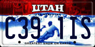 UT license plate C391IS