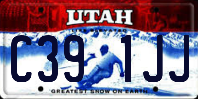 UT license plate C391JJ