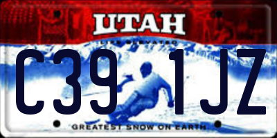 UT license plate C391JZ