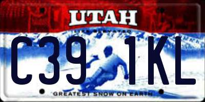 UT license plate C391KL
