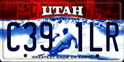 UT license plate C391LR