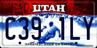 UT license plate C391LY