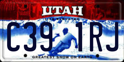UT license plate C391RJ