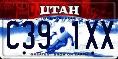 UT license plate C391XX