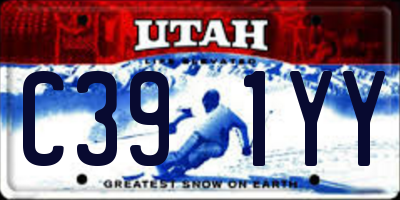 UT license plate C391YY