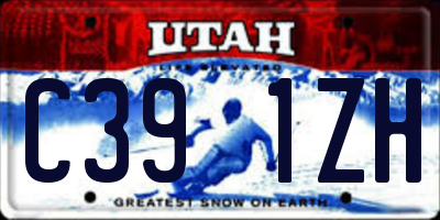 UT license plate C391ZH