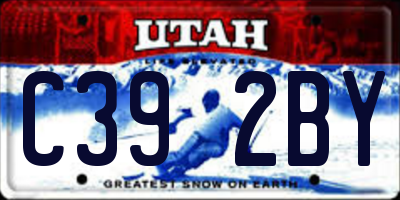 UT license plate C392BY