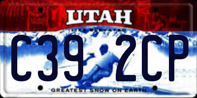 UT license plate C392CP