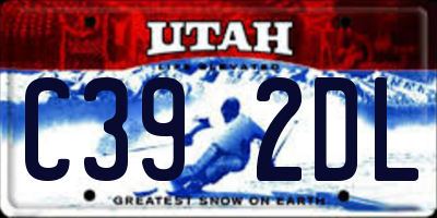 UT license plate C392DL