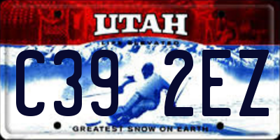 UT license plate C392EZ