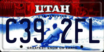 UT license plate C392FL