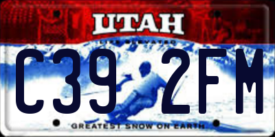 UT license plate C392FM