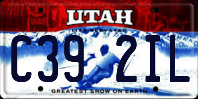 UT license plate C392IL