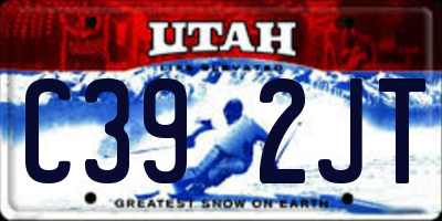 UT license plate C392JT