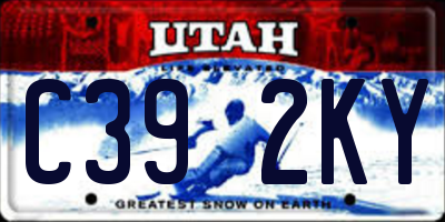 UT license plate C392KY