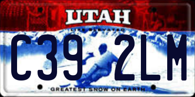 UT license plate C392LM