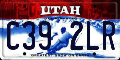 UT license plate C392LR