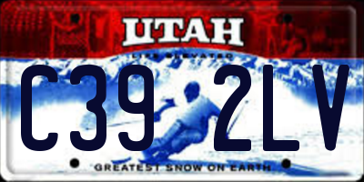 UT license plate C392LV