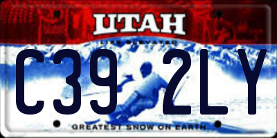 UT license plate C392LY