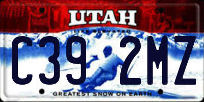 UT license plate C392MZ