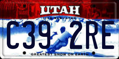 UT license plate C392RE