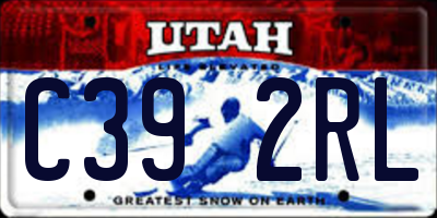 UT license plate C392RL