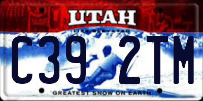 UT license plate C392TM