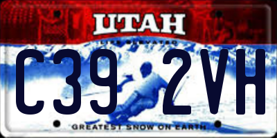 UT license plate C392VH