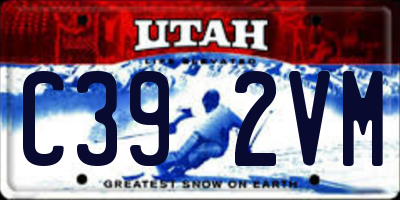 UT license plate C392VM