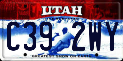 UT license plate C392WY