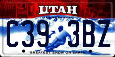 UT license plate C393BZ