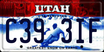 UT license plate C393IF
